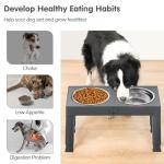 Adjustable Elevated Dog Bowls for Large Breeds