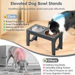 Adjustable Elevated Dog Bowls for Large Breeds