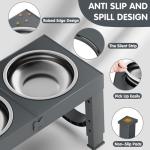 Adjustable Elevated Dog Bowls for Large Breeds