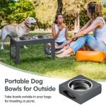 Adjustable Elevated Dog Bowls for Large Breeds
