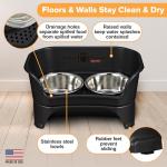 Mess-Proof Elevated Dog Bowls for Larger Breeds