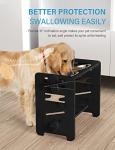Adjustable Elevated Dog Bowls with Bamboo Stand