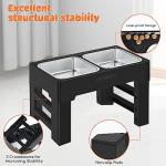 Adjustable Elevated Dog Bowls with Stainless Steel Bowls