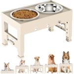 Adjustable Elevated Dog Bowls with Stainless Steel Set