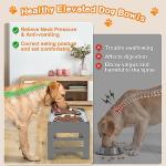 Adjustable Elevated Dog Bowls with Non-Slip Stand