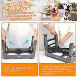 Adjustable Elevated Dog Bowls with Non-Slip Stand