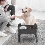 Adjustable Elevated 4-in-1 Slow Feeder Dog Bowls