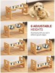 Vantic Adjustable Elevated Dog Bowl Stand