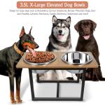 Elevated Dog Bowls with Stainless Steel for Large Dogs