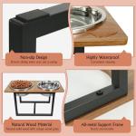 Elevated Dog Bowls with Stainless Steel for Large Dogs