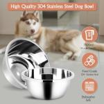Elevated Dog Bowls with Stainless Steel for Large Dogs