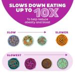 Outward Hound Slo Bowl for Dogs - Purple Flower