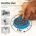 YINEYA Slow Feeder Bowls for Large Dogs 2PCS