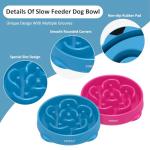 YINEYA Slow Feeder Bowls for Large Dogs 2PCS