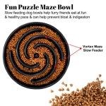 Interactive Slow Feeder Bowls for Dogs, Black