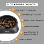 YINEYA Slow Feeder Dog Bowl for Medium Breeds