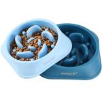 Slow Feeder Dog Bowls - 2 Pack Puzzle Set