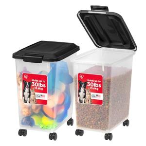 IRIS USA Airtight Dog Food Storage Containers, 2 Pack