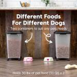 IRIS USA Airtight Dog Food Storage Containers, 2 Pack