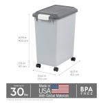 IRIS USA Airtight Dog Food Storage Bin