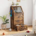 Takywep Elevated Dog Feeding Station with Storage