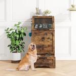 Takywep Elevated Dog Feeding Station with Storage