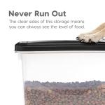 Dog Food Storage Container with Scoop and Wheels