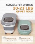 Collapsible Dog Food Storage Container with Scoop
