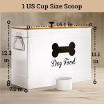 Airtight Dog Food Storage Container with Scoop
