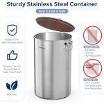 Stainless Steel Dog Food Storage Container - 35 Lbs
