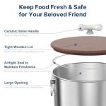 Stainless Steel Dog Food Storage Container - 35 Lbs