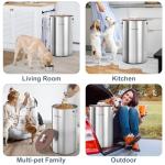 Stainless Steel Dog Food Storage Container - 35 Lbs