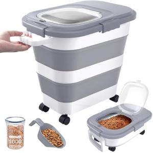 Airtight Collapsible Dog Food Storage Container