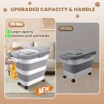 Airtight Collapsible Dog Food Storage Container