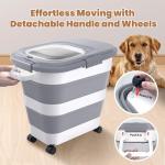 Airtight Collapsible Dog Food Storage Container