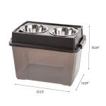 Elevated Dog Bowl Set with Airtight Storage