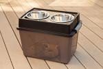 Elevated Dog Bowl Set with Airtight Storage