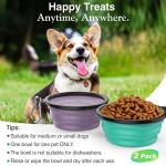 Pawaboo Collapsible Silicone Dog Bowls - 2 Pack