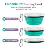 Pawaboo Collapsible Silicone Dog Bowls - 2 Pack
