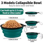 Collapsible Dog Bowls - 2 Pack for Travel