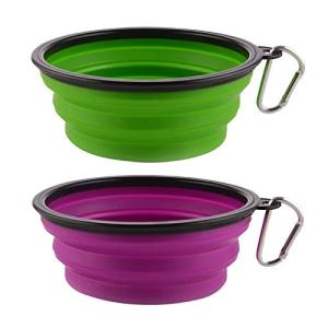 Collapsible Dog Bowls - 34oz Portable Travel Set
