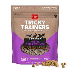Crunchy Chicken Liver Dog Training Treats, 8 oz