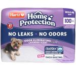 Hartz Odor-Eliminating Lavender Dog Pads, 100 Count