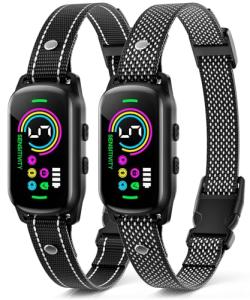 2 Pack Rechargeable Bark Collars for Dogs