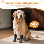 Non-Slip Gripper Socks for Senior Dogs - Grey