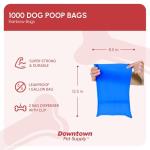 Rainbow Dog Waste Bags with Leash Dispensers - 1000 Count