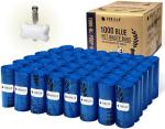 1000 Blue Dog Poop Bags with Dispenser and Leash