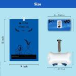 1000 Blue Dog Poop Bags with Dispenser and Leash