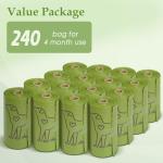240 Lavender Scented Leakproof Dog Poop Bags