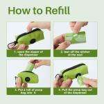 Pine-Scented Dog Poop Bags with Tissue Dispenser